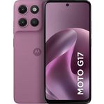 smartphone motorola g17 rosa 256gb tela 6.7" câmera 50mp 4gb ram