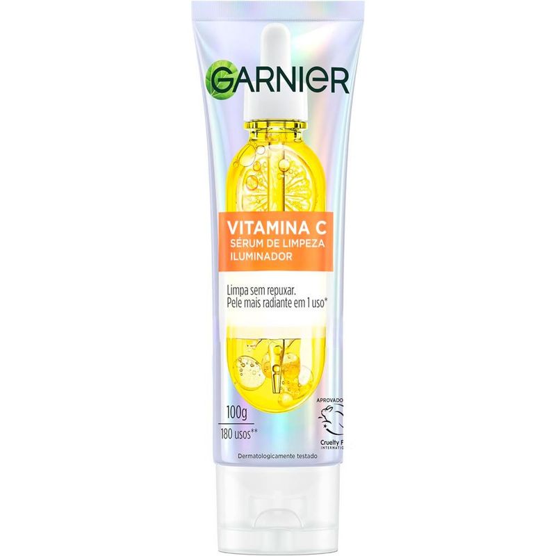 sérum de limpeza iluminador com vitamina c garnier 100g