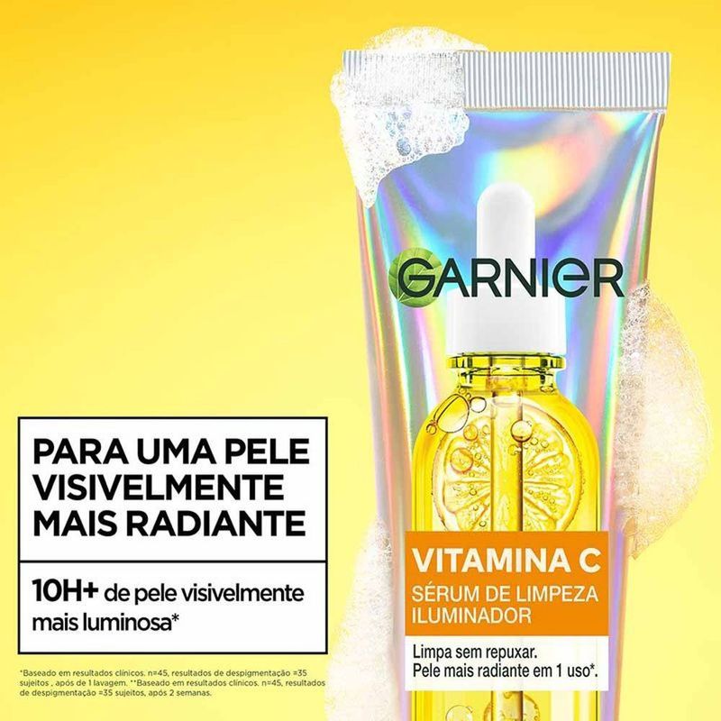 sérum de limpeza iluminador com vitamina c garnier 100g