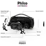 caixa de som bluetooth philco boombox 300w preto pbx01