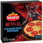 pizza congelada pepperoni stranger things netflix seara 210g