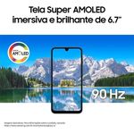 smartphone samsung a17 cinza 5g 256gb tela 6.7" câmera 50mp 8gb ram