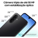 smartphone samsung a17 cinza 5g 256gb tela 6.7" câmera 50mp 8gb ram