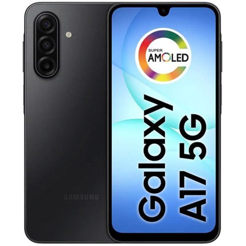 smartphone samsung a17 preto 5g 256gb tela 6.7" câmera 50mp 8gb ram