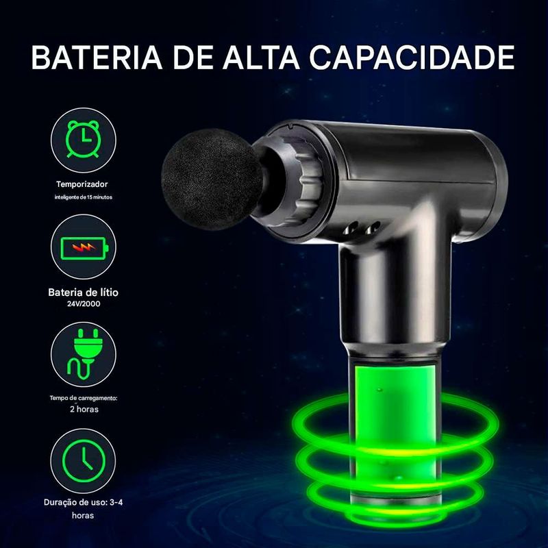 pistola de massagem shenzen preto ulax-330 e-bi