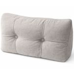 almofada de cabeceira para cama casal xinpan bege t-bi