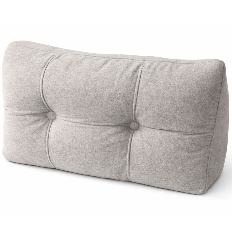 almofada de cabeceira para cama casal xinpan bege t-bi