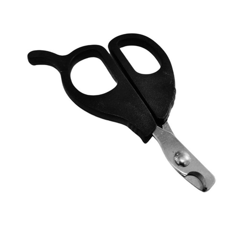 tesoura com dedeira para gatos chalesco preto (mp)
