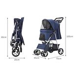 carrinho de passeio para pet petnes preto (mp)
