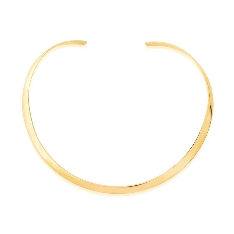 aro semijoia luiza mota liso dourado 209825 (mp)