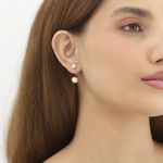 brinco semijoia luiza mota ear jacket pérola 208425 (mp)