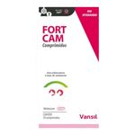 anti-inflamatório meloxicam fort cam vansil para cães e gatos 0,5mg 10 comprimidos (mp)