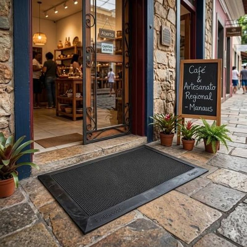 tapete sanitizante kapazi max preto 38x58cm (mp)
