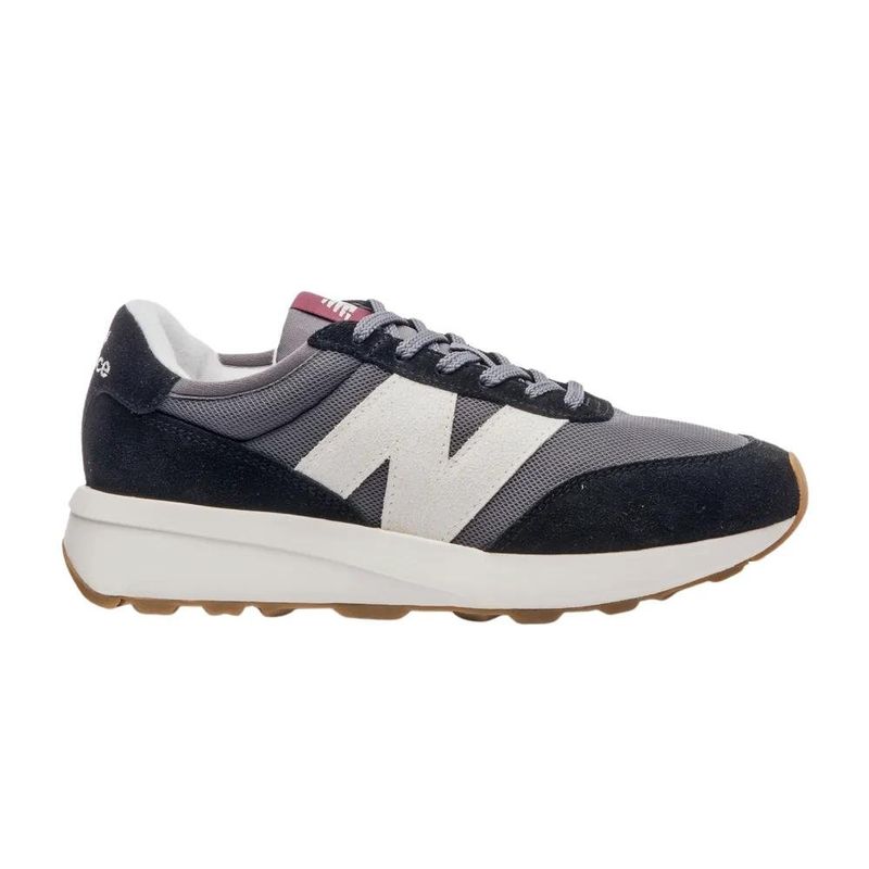 tênis casual masculino n°39 new balance 370v1 preto (mp)