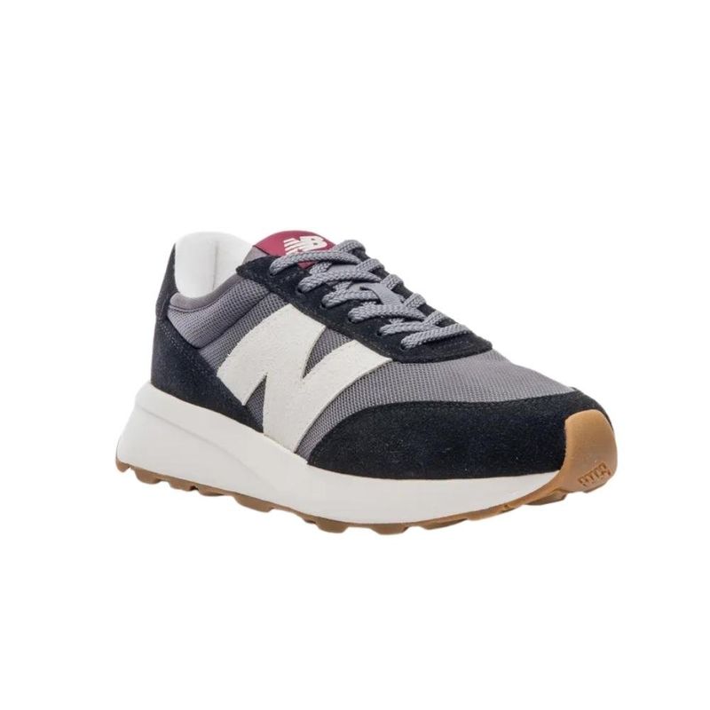 tênis casual masculino n°39 new balance 370v1 preto (mp)