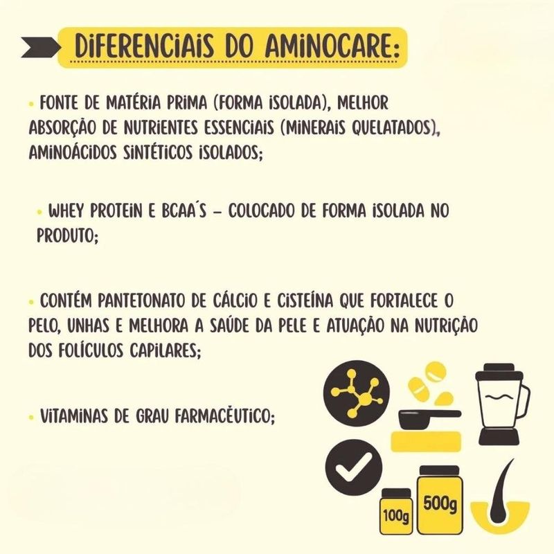 suplemento nutricional aminocare labocare para cães e gatos 100g (mp)
