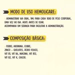 suplemento alimentar hemoli care multivitamínicos labocare para cães e gatos 60ml (mp)