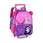mochila de rodinhas luluca 40cm lu27416k (mp)