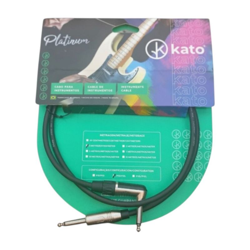 cabo de guitarra kato platinum p10/p10l 1m (mp)