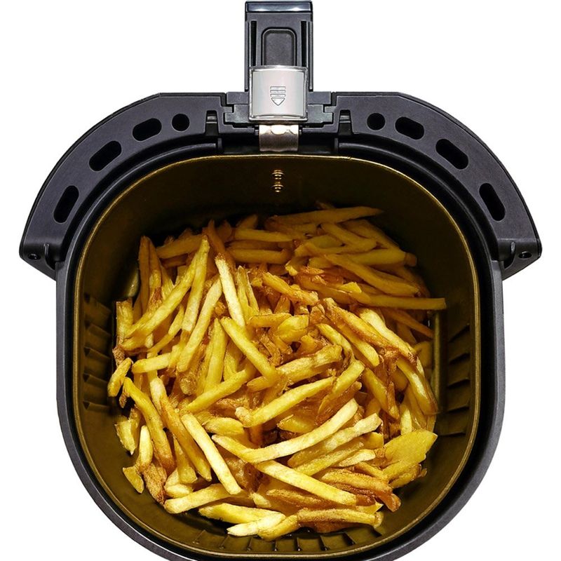 fritadeira britânia air fryer 5 litros antiaderente gold preto 127v baf45a