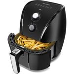 fritadeira britânia air fryer 5 litros antiaderente gold preto 127v baf45a