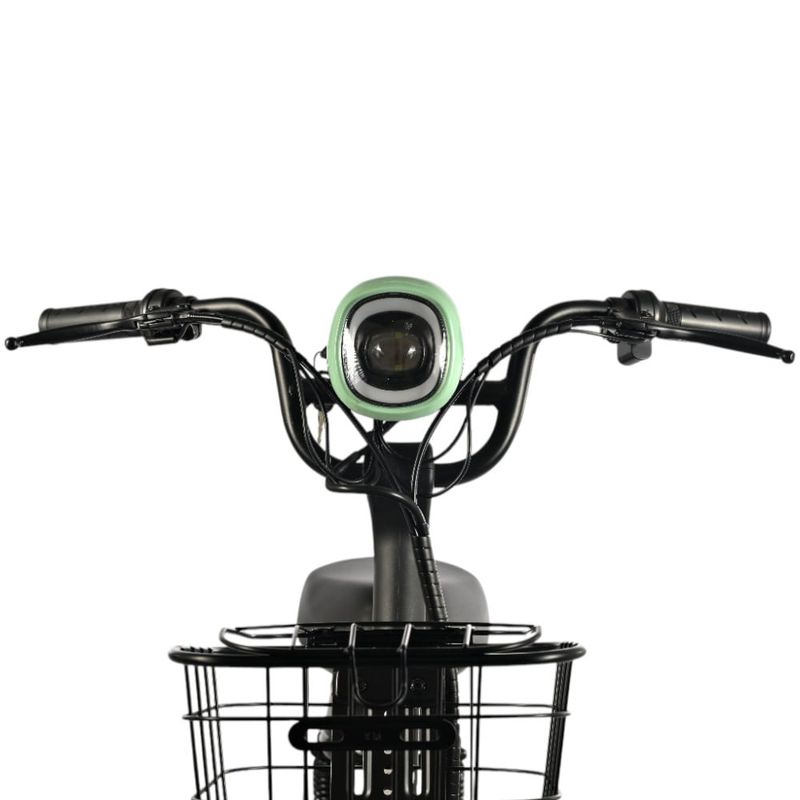 bicicleta elétrica yoo y200 350wh bike verde claro e cinza (mp)