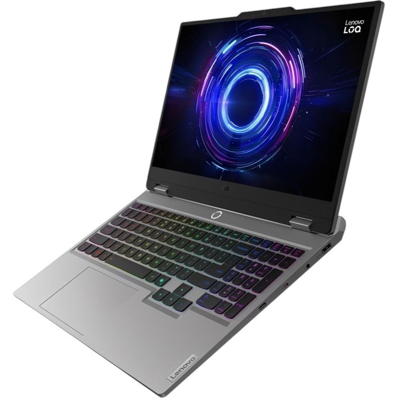 notebook gamer lenovo loq intel i5 tela 15.6" 512gb ssd 16gb ram cinza as-bi