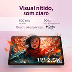 tablet lenovo idea 128gb 8gb ram tela 11" cinza zafr0856br