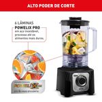 liquidificador arno power max 2200w preto ln66