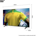 smart tv lg 86" 4k qned 86qned73asa
