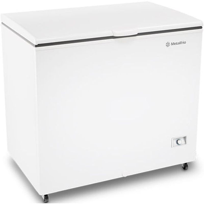 freezer horizontal metalfrio inverter 293l dupla ação bivolt branco da302ift01