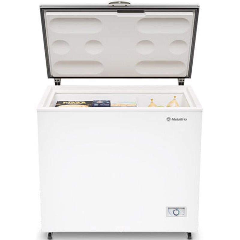 freezer horizontal metalfrio inverter 293l dupla ação bivolt branco da302ift01