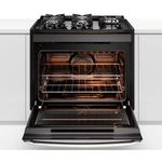 fogão de embutir 5 bocas electrolux experience com mesa de vidro 127v preto fe5eb