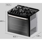 fogão de embutir 5 bocas electrolux experience com mesa de vidro 127v preto fe5eb