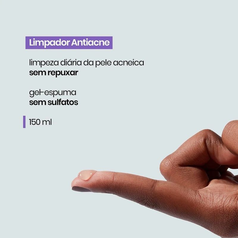 limpador facial antiacne 300ml sallve