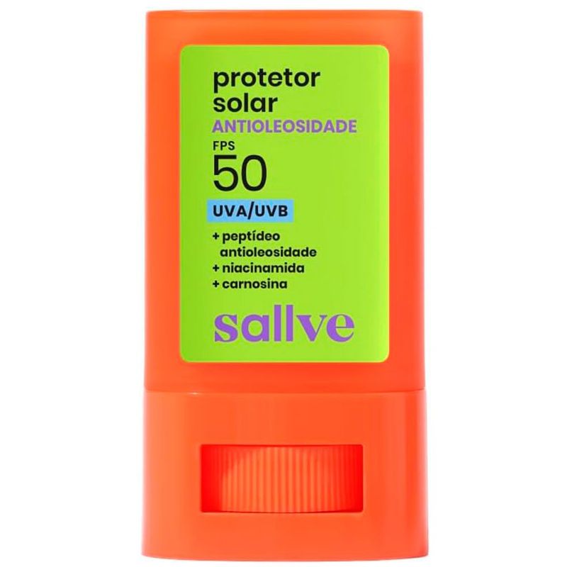 protetor solar facial em bastão antioleosidade fps50 15g sallve