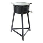 fritadeira a gás tron com tacho 40cm preta 51.09-0145 (mp)