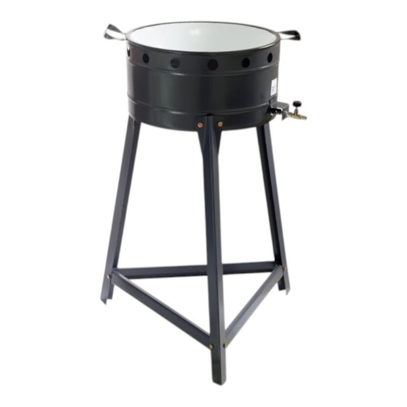 fritadeira a gás tron com tacho 40cm preta 51.09-0145 (mp)