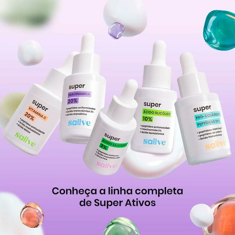 sérum facial super niancinamida 20% 30ml sallve