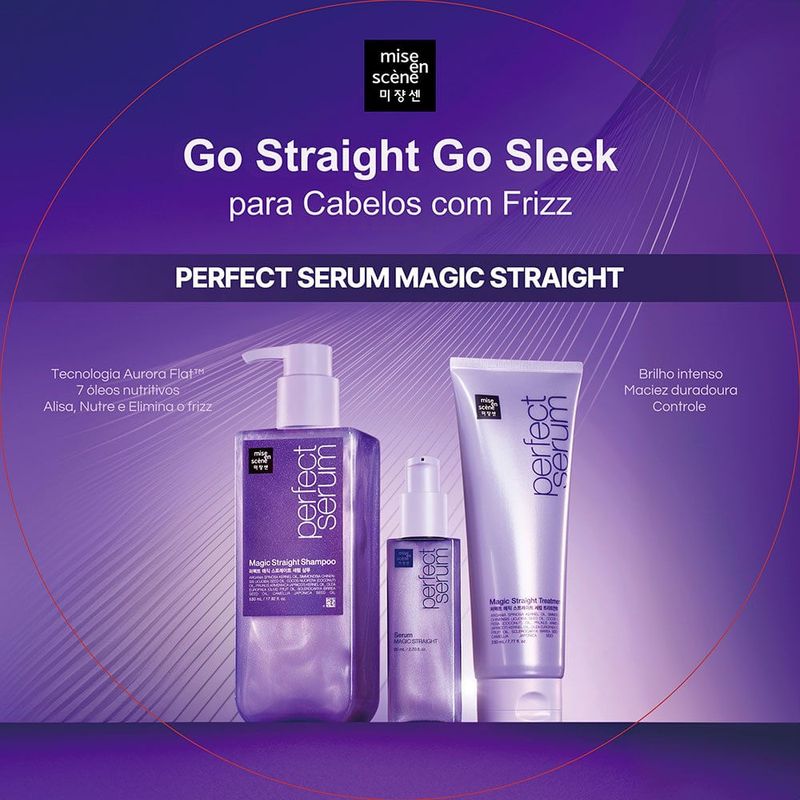 creme de tratamento mise en scène perfect serum magic straight treatment 230ml