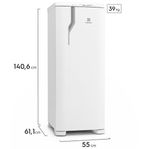 geladeira electrolux degelo cycle defrost 1 porta 240 litros branca re31