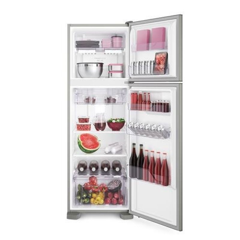 geladeira electrolux frost free 371 litros turbo congelamento duplex 127v inox dfx41