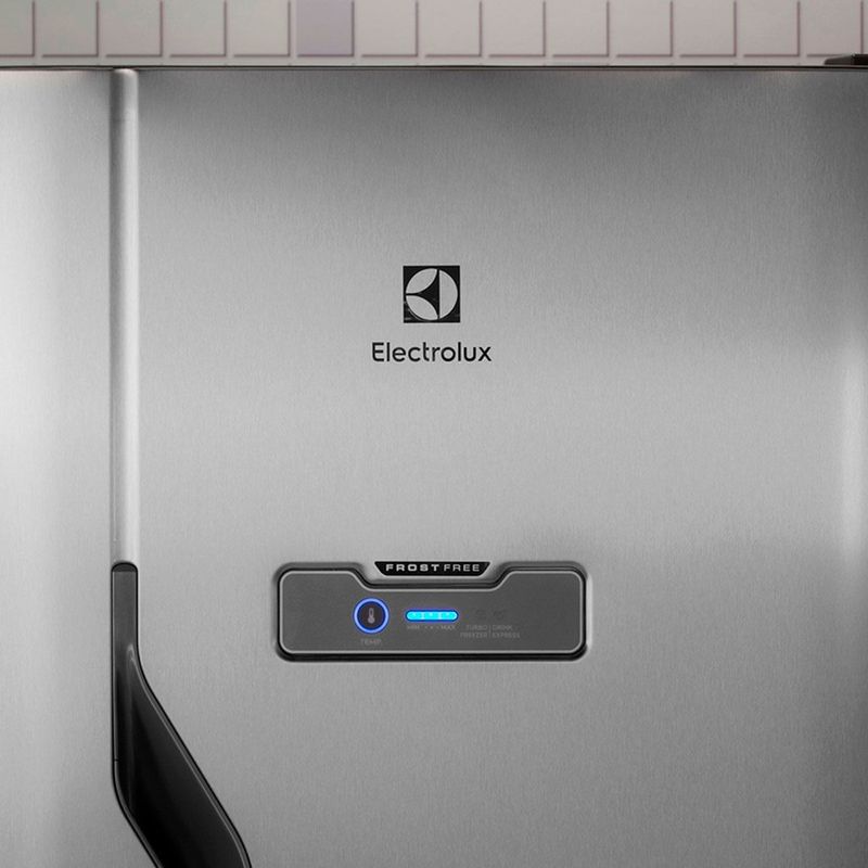 geladeira electrolux frost free 371 litros turbo congelamento duplex 127v inox dfx41