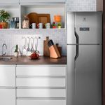 geladeira electrolux frost free 371 litros turbo congelamento duplex 127v inox dfx41