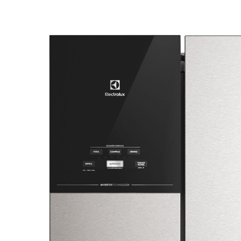 geladeira electrolux frost free inverter 480l 127v efficient autosense 3 portas inox im7s