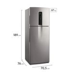 geladeira electrolux frost free inverter 480l efficient com autosense smart bivolt duplex it70s inox