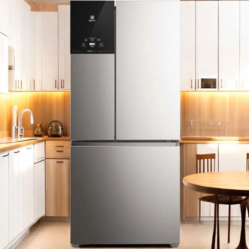 geladeira electrolux frost free french door inverter 590l autosense 127v inox im8s