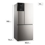 geladeira electrolux frost free french door inverter 590l autosense 127v inox im8s