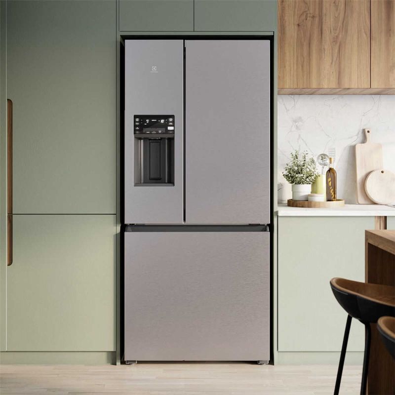 geladeira electrolux multidoor inverter 540l dispenser água e gelo inox look im8is