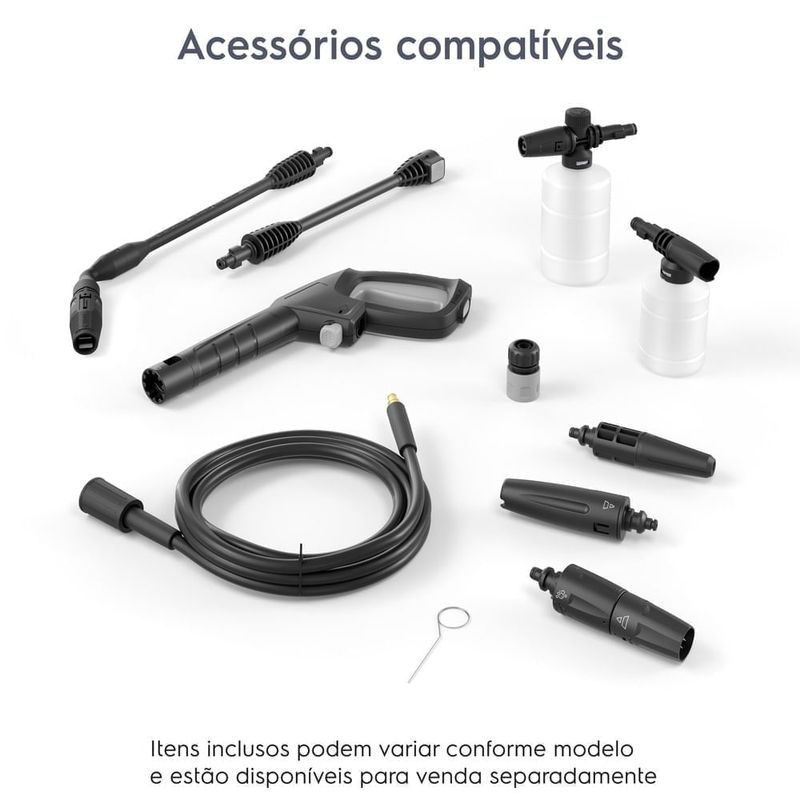 lavadora de alta pressão electrolux 1650psi 1400w easywash qws1650